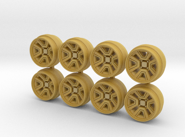 Celica Supra 8-6 OEM style Hot Wheels Rims in Tan Fine Detail Plastic