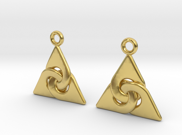 Interlaced triangles in Polished Brass