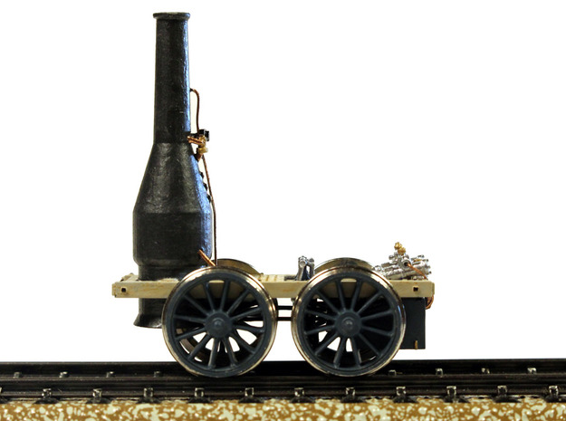 1830 Best Friend of Charleston Steam Locomotive in Tan Fine Detail Plastic