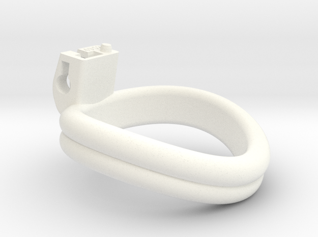 Cherry Keeper Ring G2 - 49x52mm Double (~50.5mm) in White Processed Versatile Plastic