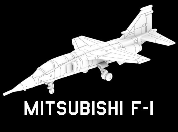 Mitsubishi F-1 (Clean) in White Natural Versatile Plastic: 1:220 - Z
