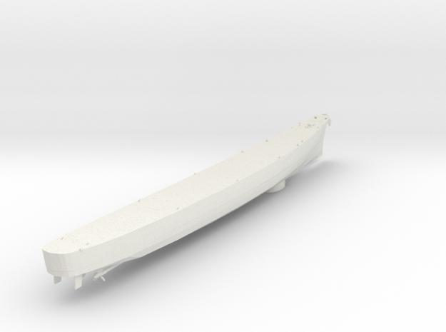 1/500 Scale Gearing Class Hull in White Natural Versatile Plastic