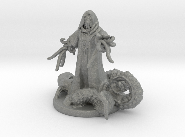 Cthulhu Spawn Cultist miniature model horror games in Gray PA12