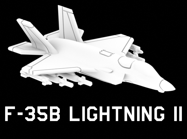 1:350 Scale F-35B (Loaded, Gear Up, Horizontal) in Tan Fine Detail Plastic