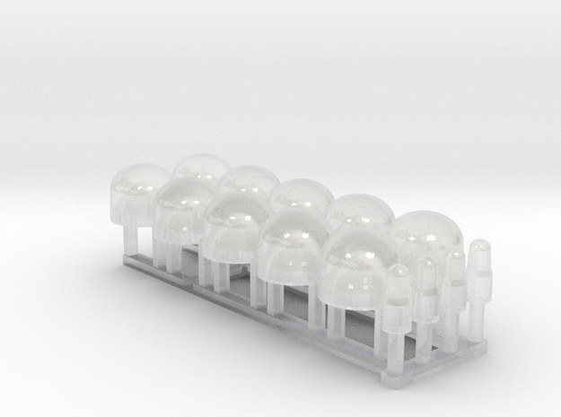 Docking Bay 94, 1:72 Lamp Tops/Lenses Only in Clear Ultra Fine Detail Plastic