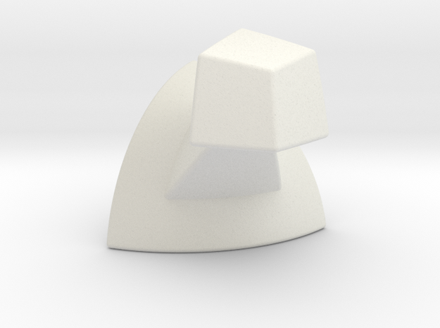 Mini 7x7 Corner (2 of 3) Print 8 in White Natural Versatile Plastic