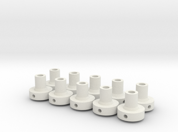shapeways-4mm-v6-probe in White Natural Versatile Plastic