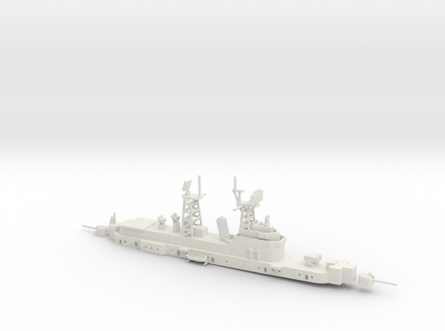 1/500 Scale USS Mitscher DDG-35 Upper Works in White Natural Versatile Plastic