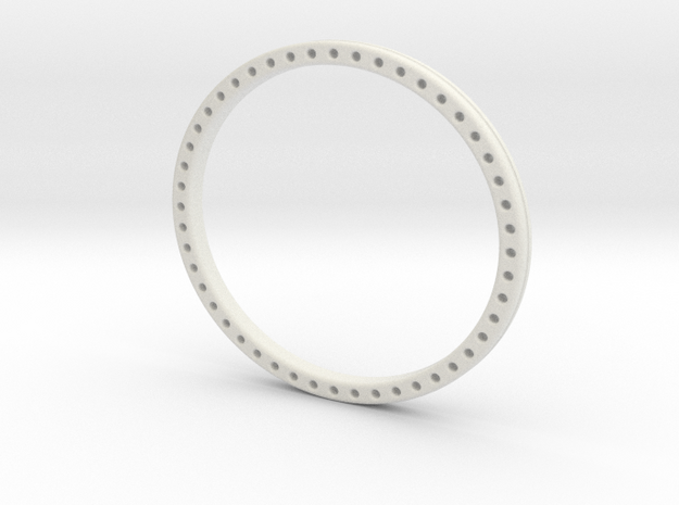 Wire weave bangle in White Natural Versatile Plastic