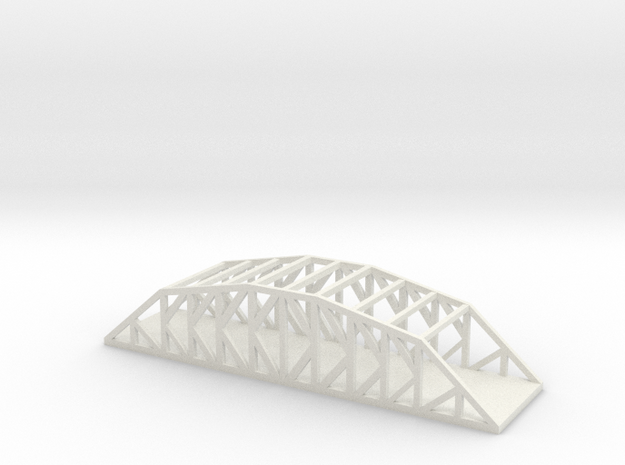 1/700 Scale K Truss Bridge 2 in White Natural Versatile Plastic