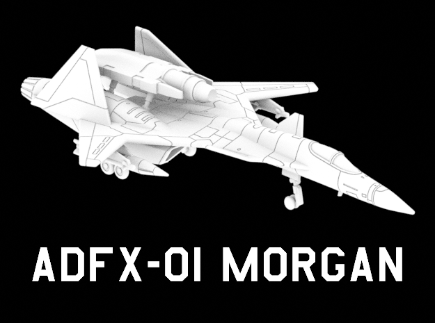 ADFX-01 Morgan (Loaded) in White Natural Versatile Plastic: 1:220 - Z