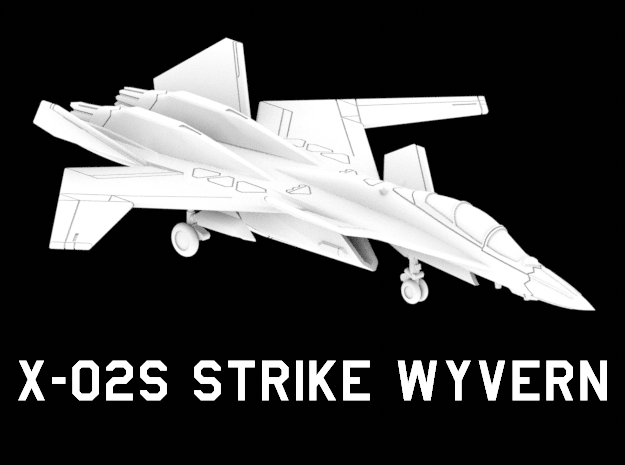 X-02S Strike Wyvern (Clean) in White Natural Versatile Plastic: 1:220 - Z