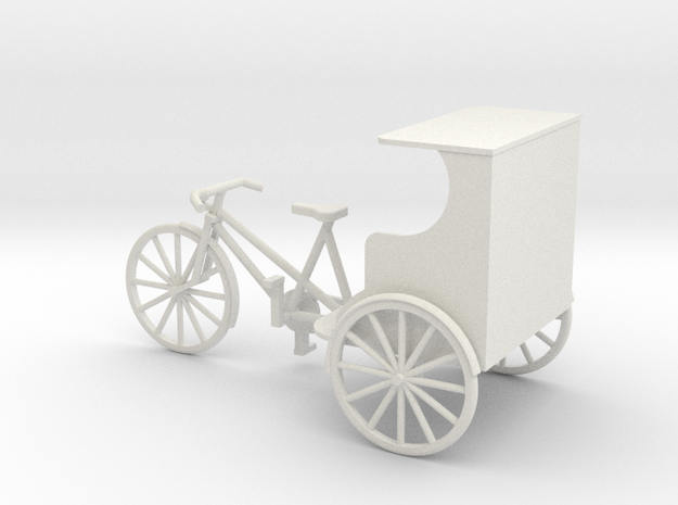 cy-32-rickshaw-bike in White Natural Versatile Plastic