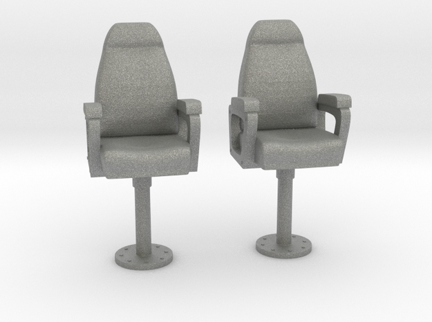 1/50 USN Capt Chair SET in Gray PA12