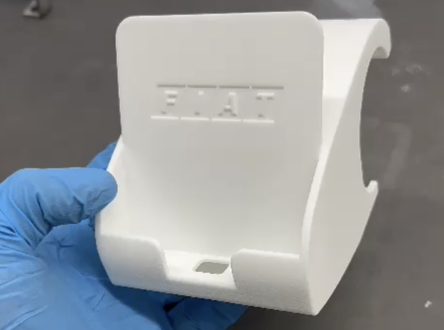 Phone mount Fiat in White Natural Versatile Plastic