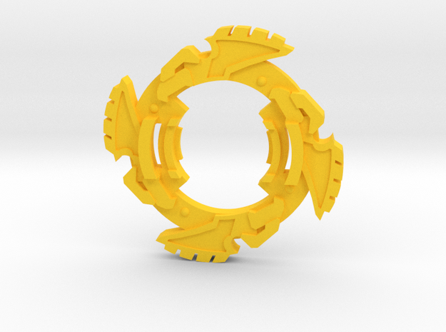 Beyblade Figelanzer | Anime Attack Ring in Yellow Processed Versatile Plastic