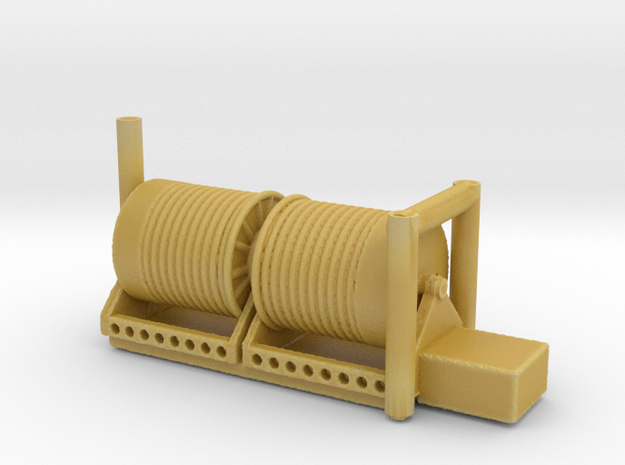 1/700 Scale Shore Power Cable Reels in Tan Fine Detail Plastic