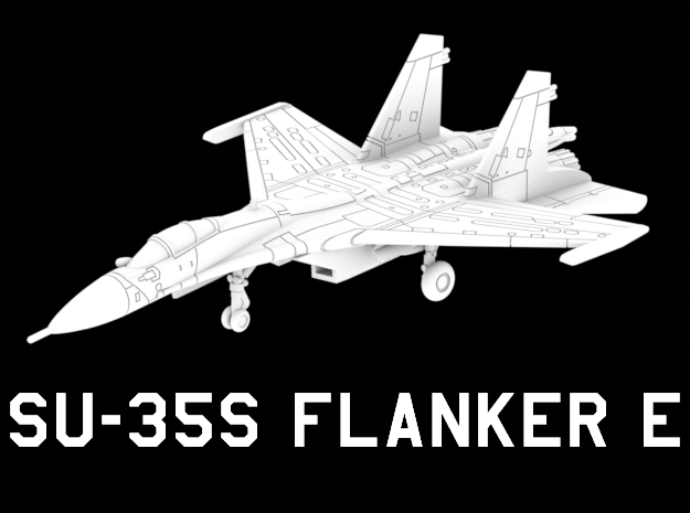 Su-35S Flanker E (Clean) in White Natural Versatile Plastic: 1:220 - Z