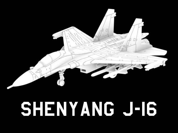 Shenyang J-16 (Loaded) in White Natural Versatile Plastic: 1:220 - Z
