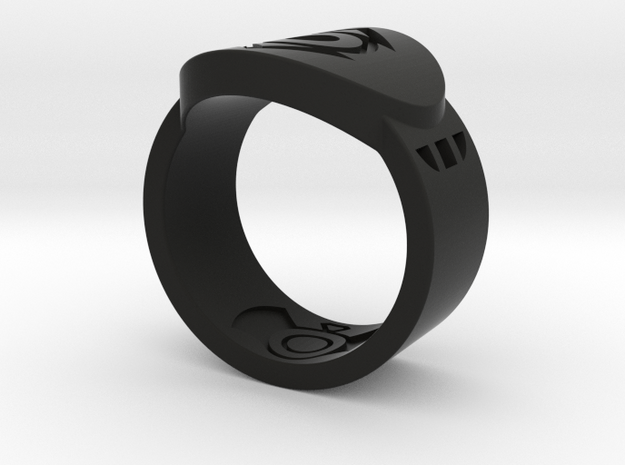 Indigo Tribe FF Ring Sz 10 in Black Natural Versatile Plastic
