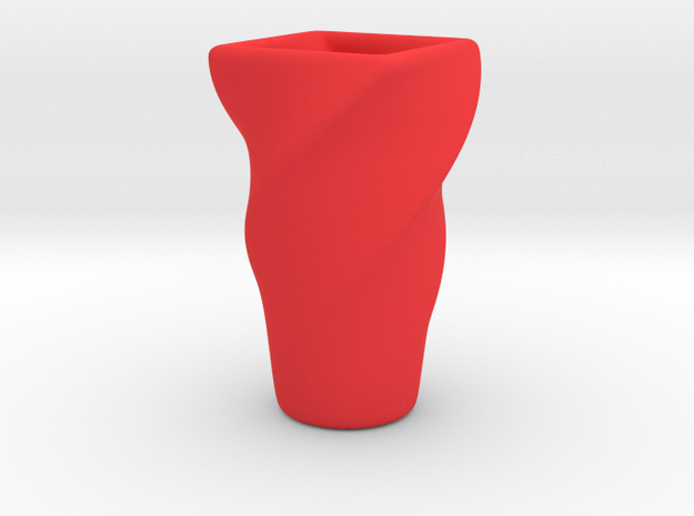 Transformed Cup 1 in Red Processed Versatile Plastic