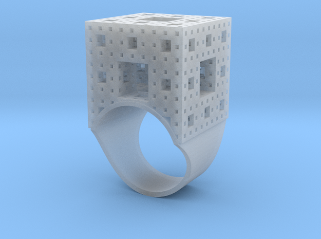 Menger Ice Cube Ring - 21mm Diameter