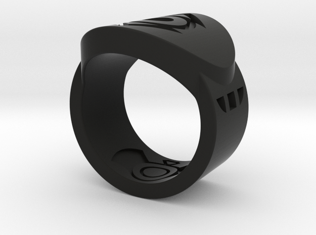 Indigo Tribe FF Ring Sz 6 in Black Natural Versatile Plastic