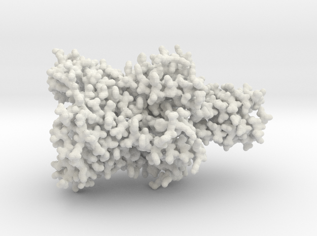 Mechanosensitive Ion Channel - All Atom in White Natural Versatile Plastic