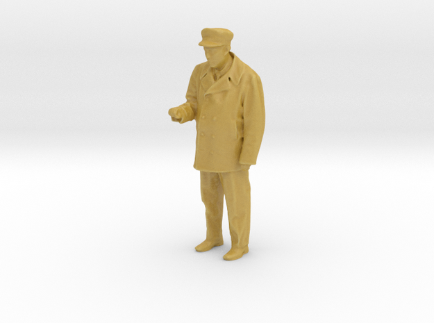 HO/O Motorman / operator figure with right arm rai in Tan Fine Detail Plastic: 1:48 - O