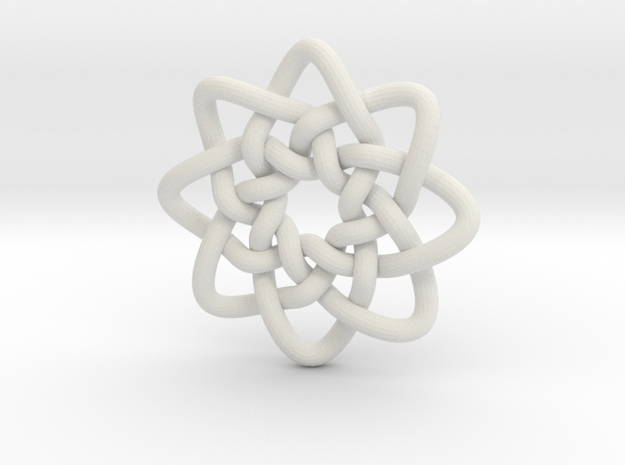 Celtic Knots 05 (small) in White Natural Versatile Plastic