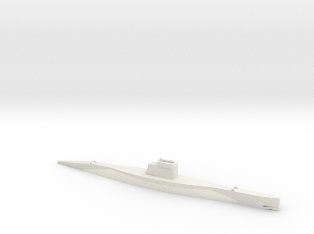 1/350 Scale Norwegian B-Class Submarine Waterline in White Natural Versatile Plastic