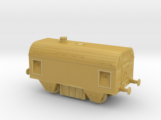 1/200th scale Armoured traincar, casemate in Tan Fine Detail Plastic