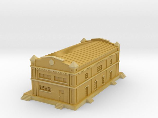 1/200th scale old storehouse in Tan Fine Detail Plastic