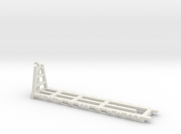 1/87 Scale Pallet Loading System in White Natural Versatile Plastic