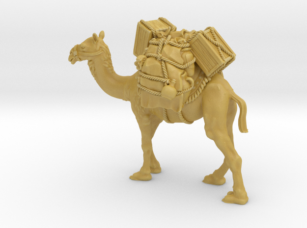 Camel traveller  in Tan Fine Detail Plastic: Medium
