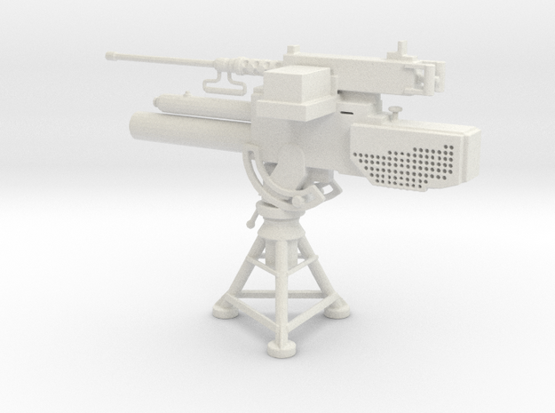 1/16 Scale Mk 2 81mm Mortar with 50 Cal in White Natural Versatile Plastic