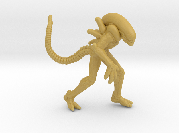 Alien Xenomorph HO scale 20mm miniature model avp in Tan Fine Detail Plastic