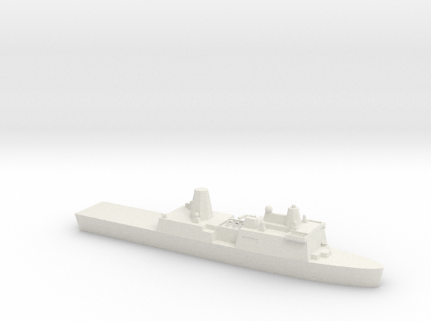 1/700 Scale USS San Antonio LPD-17 in White Natural Versatile Plastic