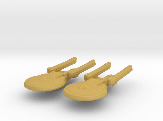 Excelsior Class (NCC-1701-B Type) 1/20000 x2 in Tan Fine Detail Plastic