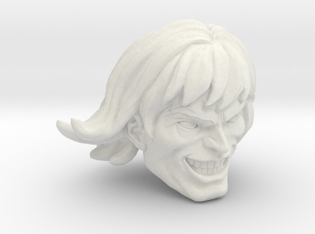 He-Keldor / He-Skeletor head for Motu O in White Natural Versatile Plastic
