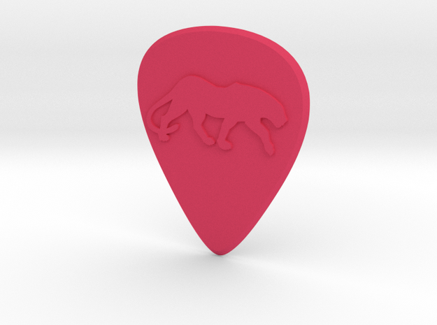guitar pick_Jaguar in Pink Processed Versatile Plastic