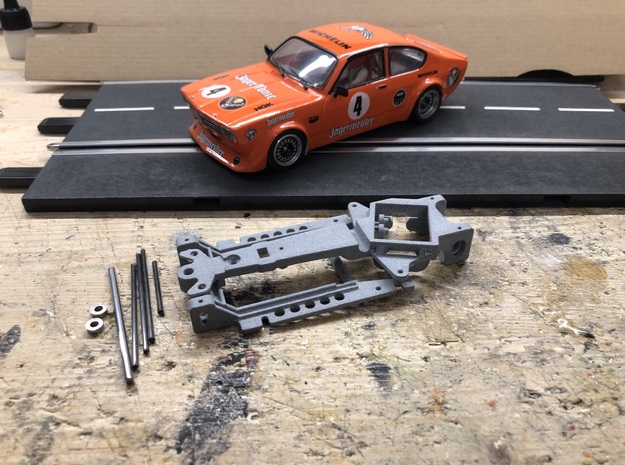 Slottolution Racing Chassis BRM Opel Kadett in Gray PA12