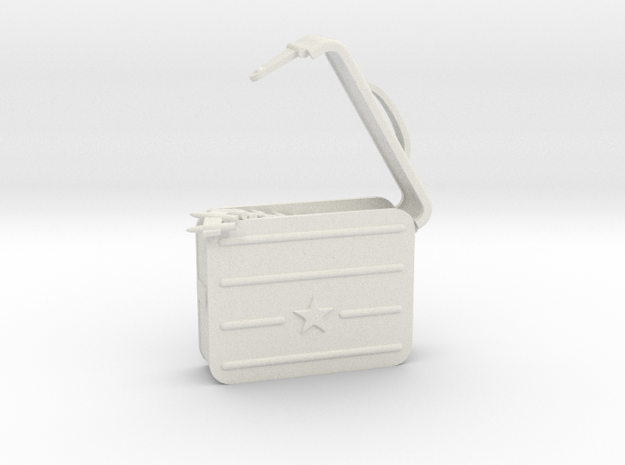1/6 Maxim Ammo box open in White Natural Versatile Plastic