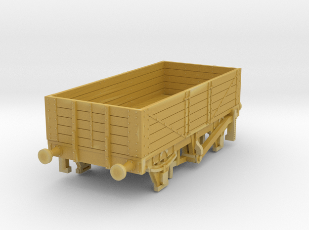 o-148fs-met-railway-high-sided-open-goods-wagon-3 in Tan Fine Detail Plastic