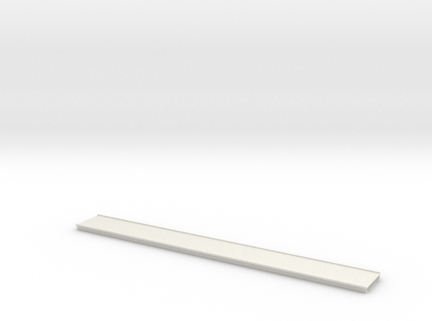 Concrete Double Track Bridge Deck Only N 1/160 in White Natural Versatile Plastic