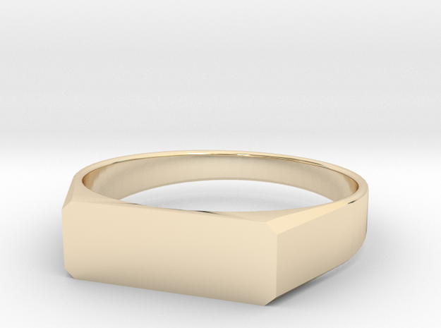 ring for engraving All sizes, multisize in 14k Gold Plated Brass: 13 / 69