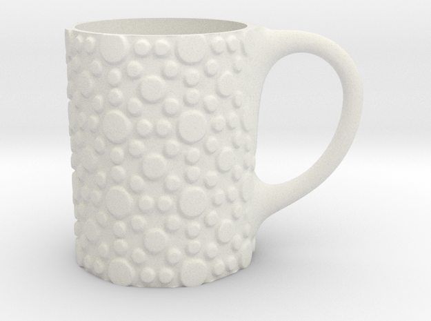 Mug_dots in White Natural Versatile Plastic