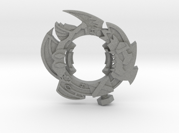 Beyblade Abominus | Beigoma Battle Attack Ring in Gray PA12