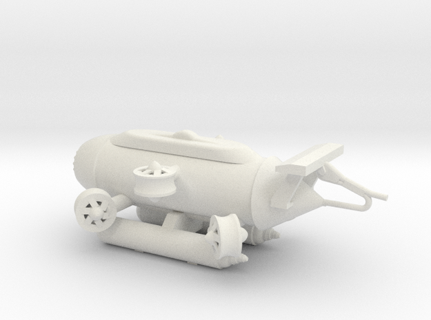 1/12 Scale Seadragon ROV in White Natural Versatile Plastic
