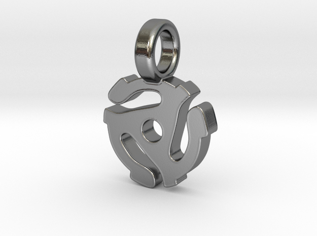 45 RPM Spindle - 11mm diameter in Polished Silver